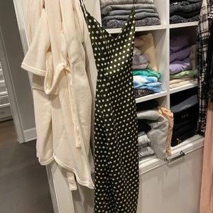 Green Polka dot dress